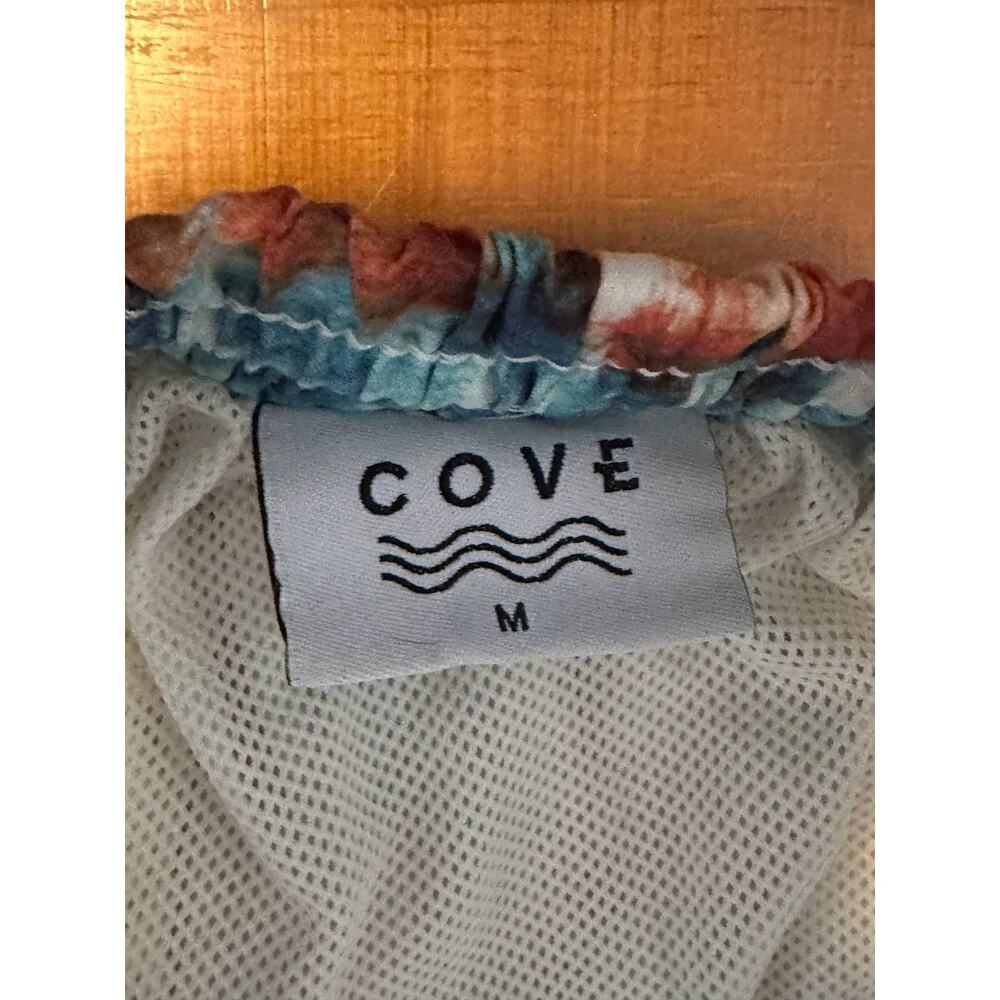 cove kids Print Swim Trunks Boys Blue & cream Ombre Shorts size medium - Picture 6 of 10